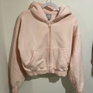 Cozy Fleece Boyfriend Boxy Zip Hoodie